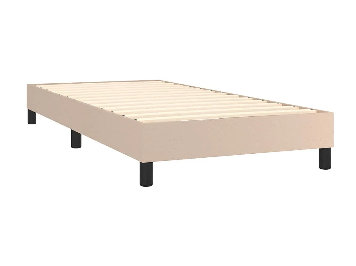 Boxspringbett + Matratze,Bett für Schlafzimmer Cappuccino-Braun 100x200cm Kunstleder -CFW10335