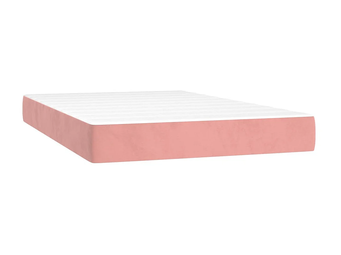 Boxspringbett mit Matratze,Bett für Schlafzimmer Rosa 120x200 cm Samt -CFW24750