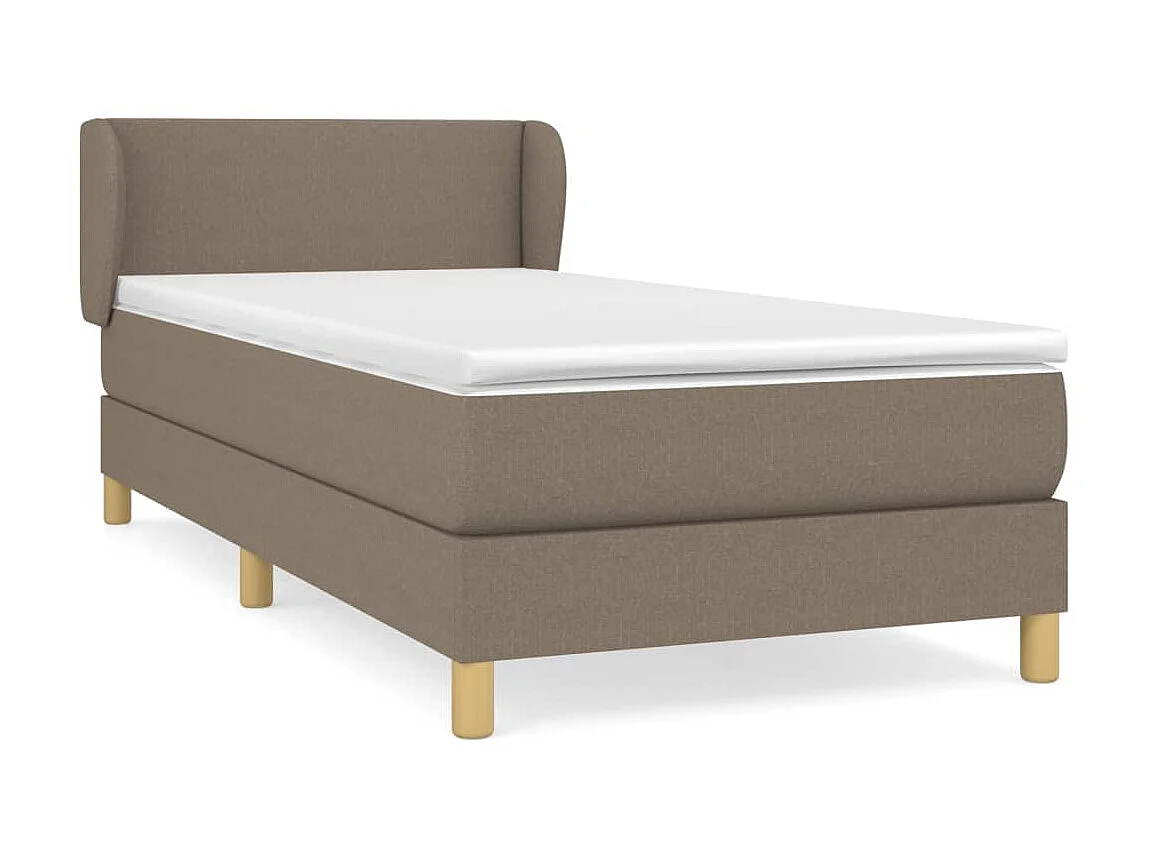 Boxspringbett mit Matratze,Bett für Schlafzimmer Taupe 100x200 cm Stoff -CFW73204
