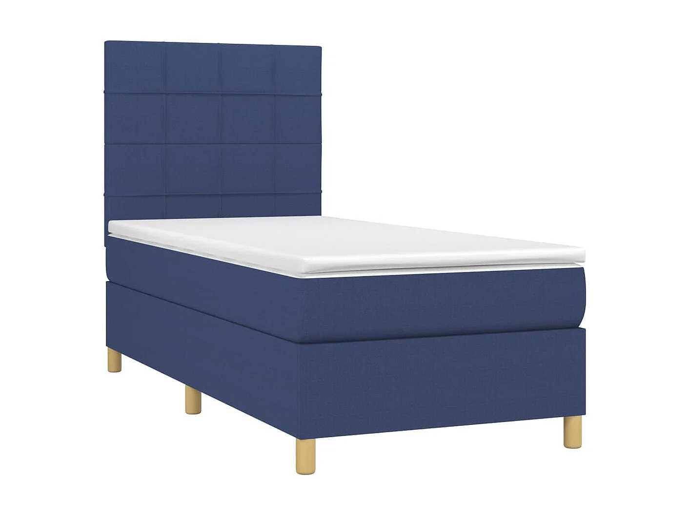 Boxspringbett mit Matratze,Bett für Schlafzimmer Blau 80x200 cm Stoff -CFW26914