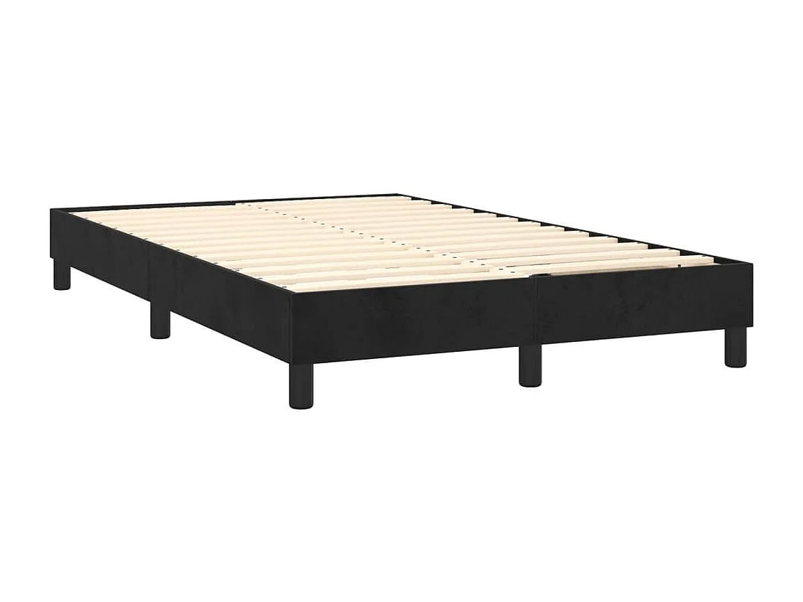 Boxspringbett mit Matratze,Bett für Schlafzimmer Schwarz 120x200 cm Samt -CFW56577