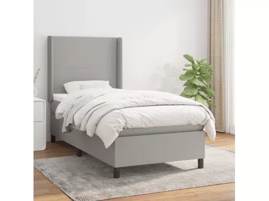 Kauf Unique Boxspringbett mit Matratze,Bett für Schlafzimmer Hellgrau 100x200 cm Stoff -CFW59082