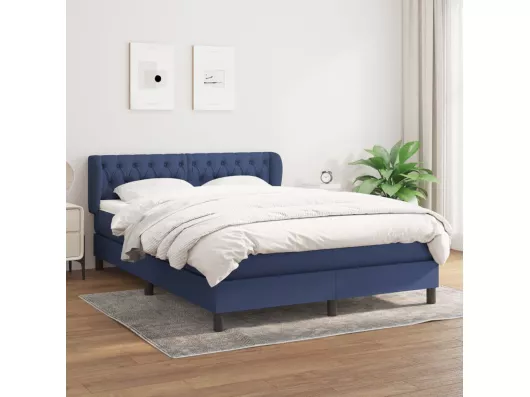 Kauf Unique Boxspringbett mit Matratze,Bett für Schlafzimmer Blau 140x200 cm Stoff -CFW14022