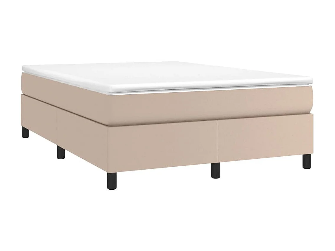 Ensemble complet boxspring - 160x200 cm + sommier tapissier + matelas Cappuccino SRGW59325