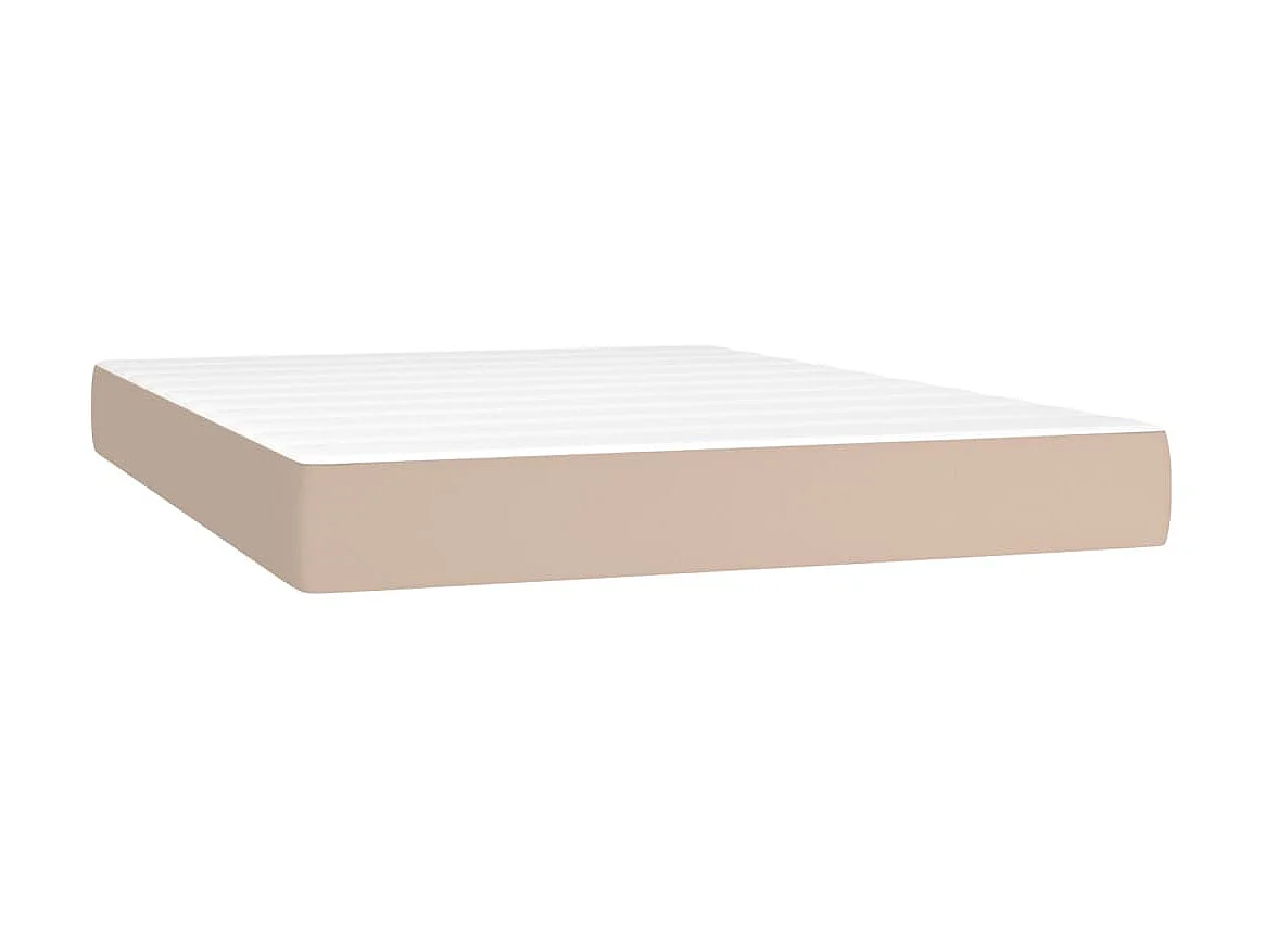 Ensemble complet boxspring - 160x200 cm + sommier tapissier + matelas Cappuccino SRGW59325