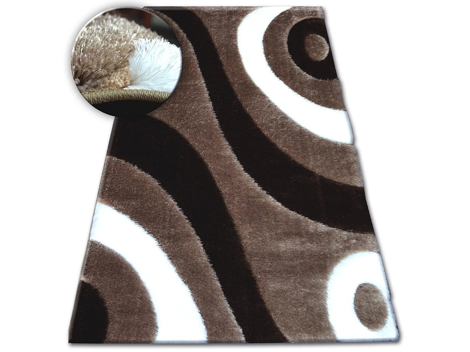 Tappeto Shaggy SPACE 3D B314 j.marrone 120x170 cm