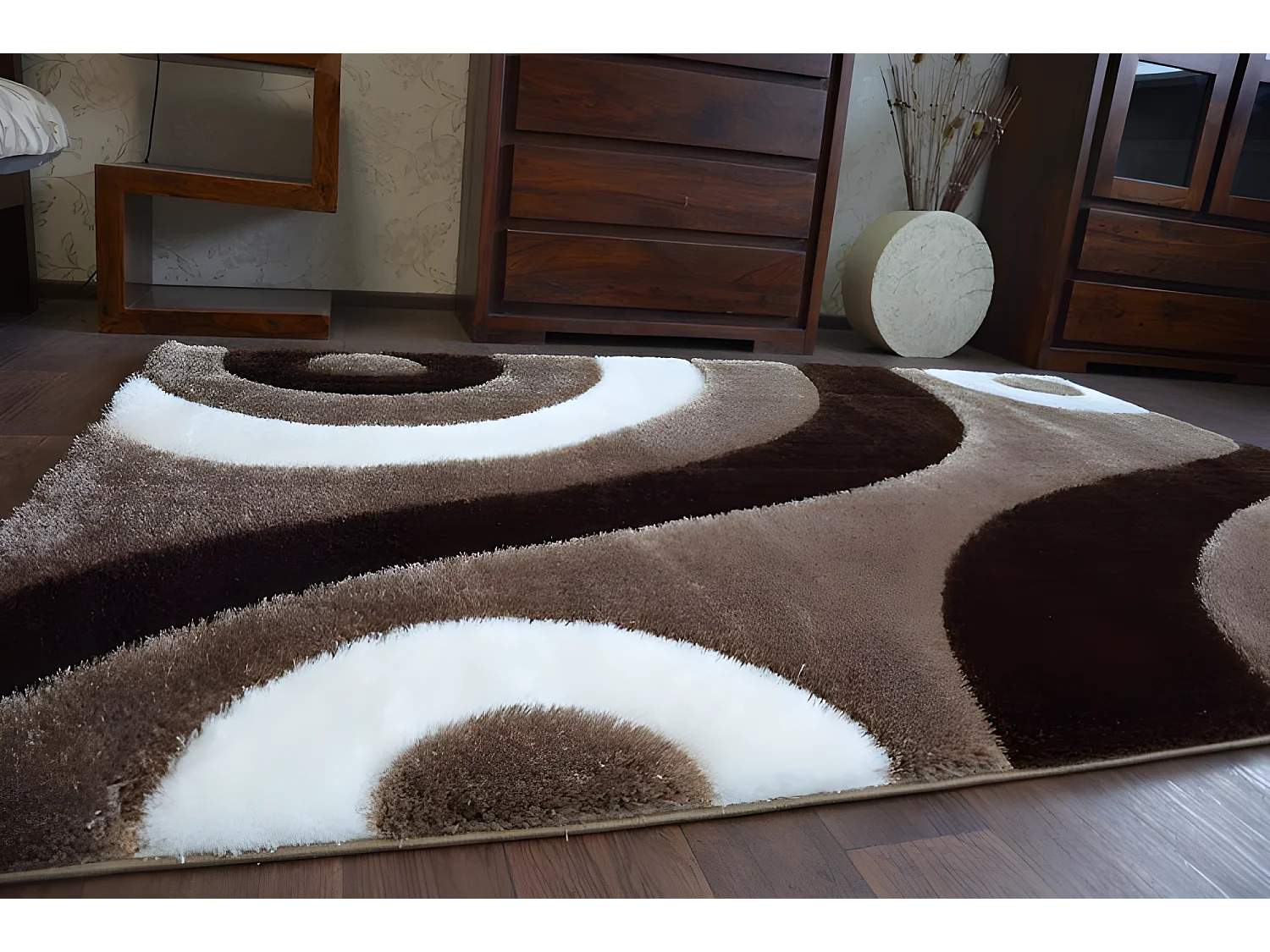 Tappeto Shaggy SPACE 3D B314 j.marrone 120x170 cm