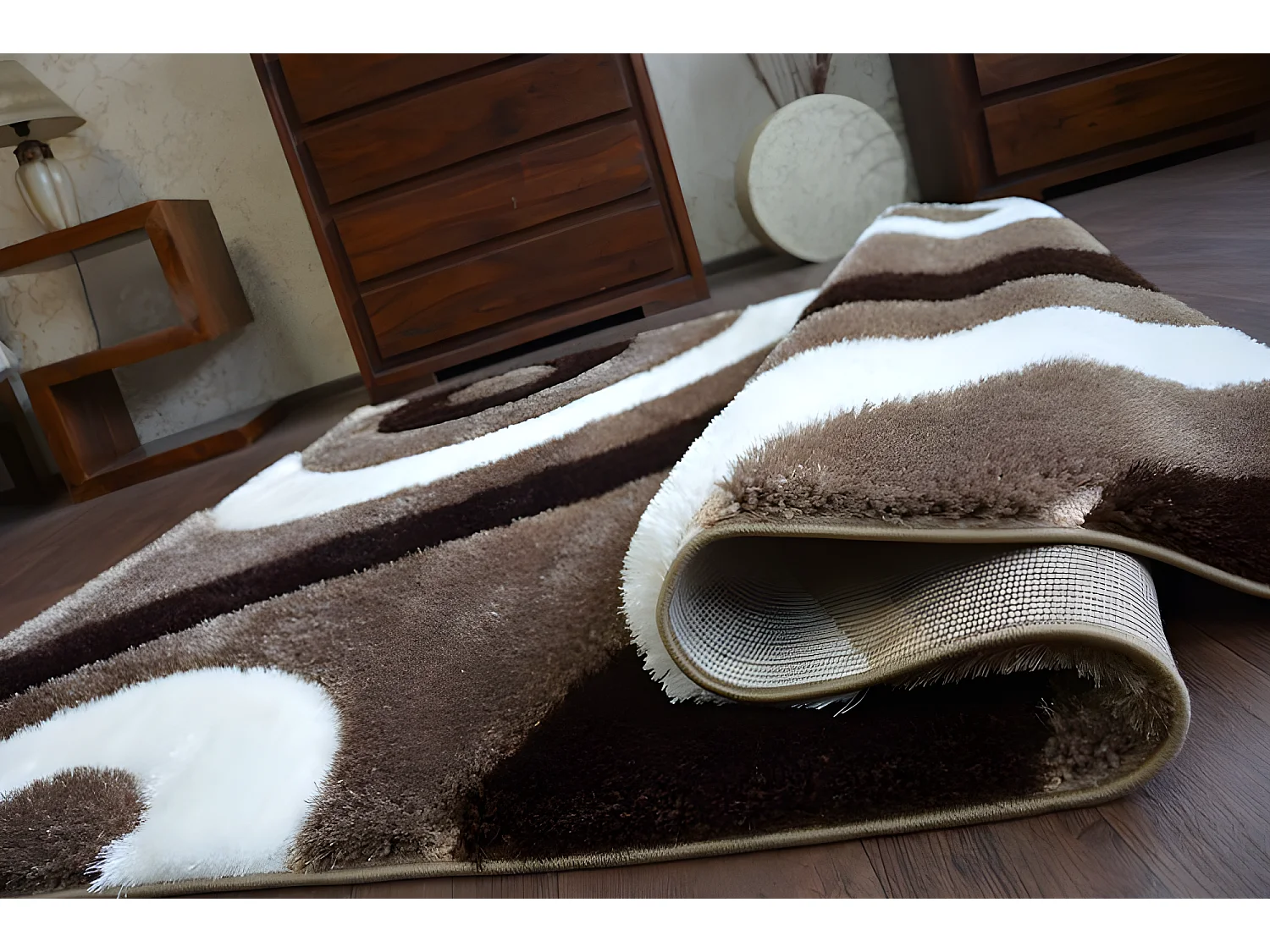 Tappeto Shaggy SPACE 3D B314 j.marrone 120x170 cm