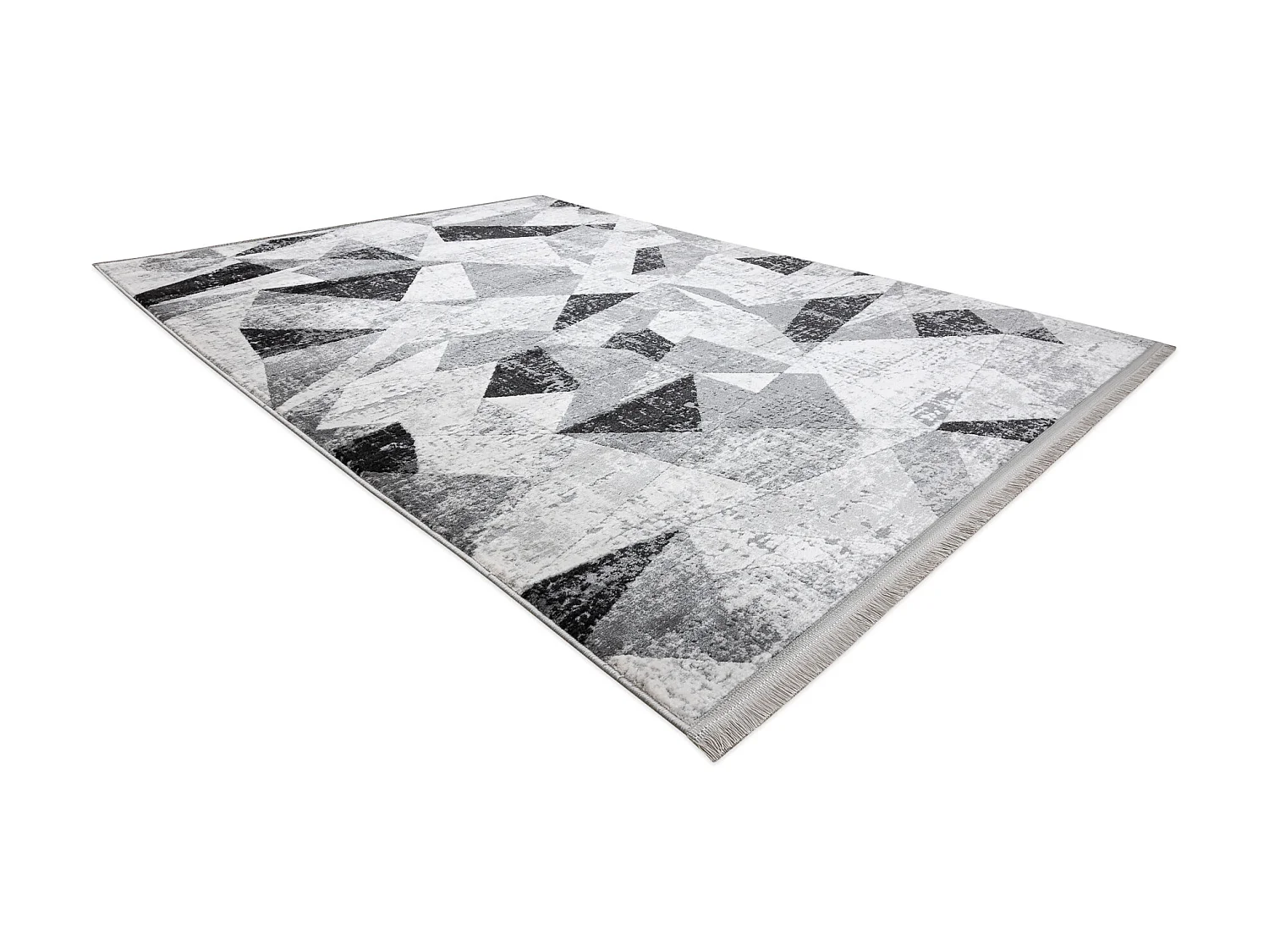 Tapijt modern TULS 51211 Geometrisch antracyt 140x190 cm