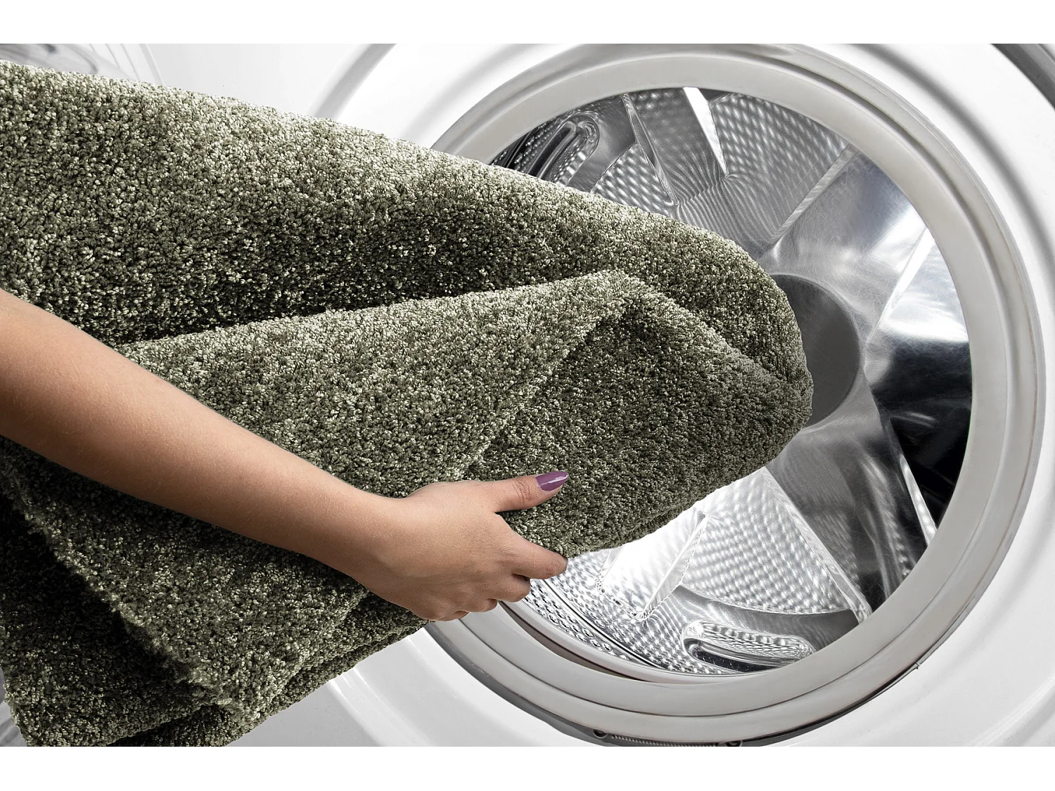 Tappeto moderno lavabile ILDO 71181044 verde oliva 200x290 cm