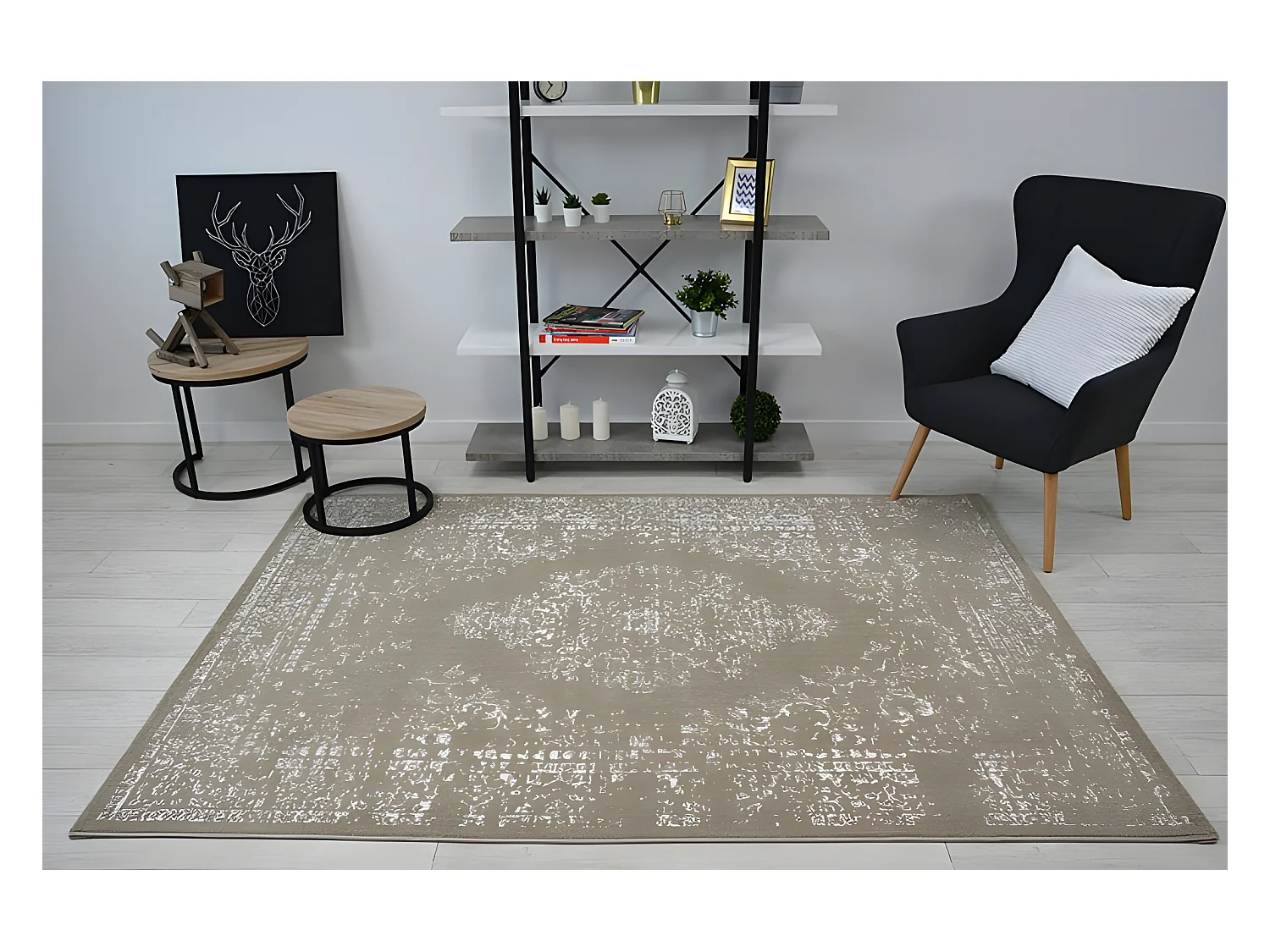 Tappeto SENSE Micro 81261 Vintage beige/bianco 80x150 cm