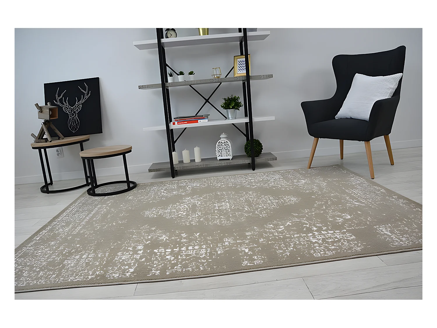 Tappeto SENSE Micro 81261 Vintage beige/bianco 80x150 cm