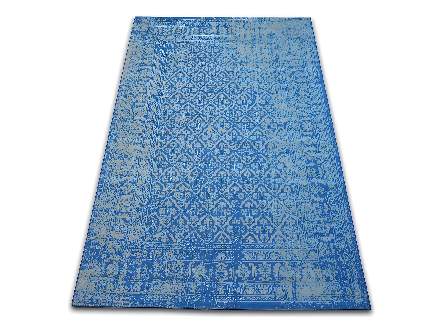 Tapijt Vintage Bloemen , 22209/543 blauw 120x170 cm