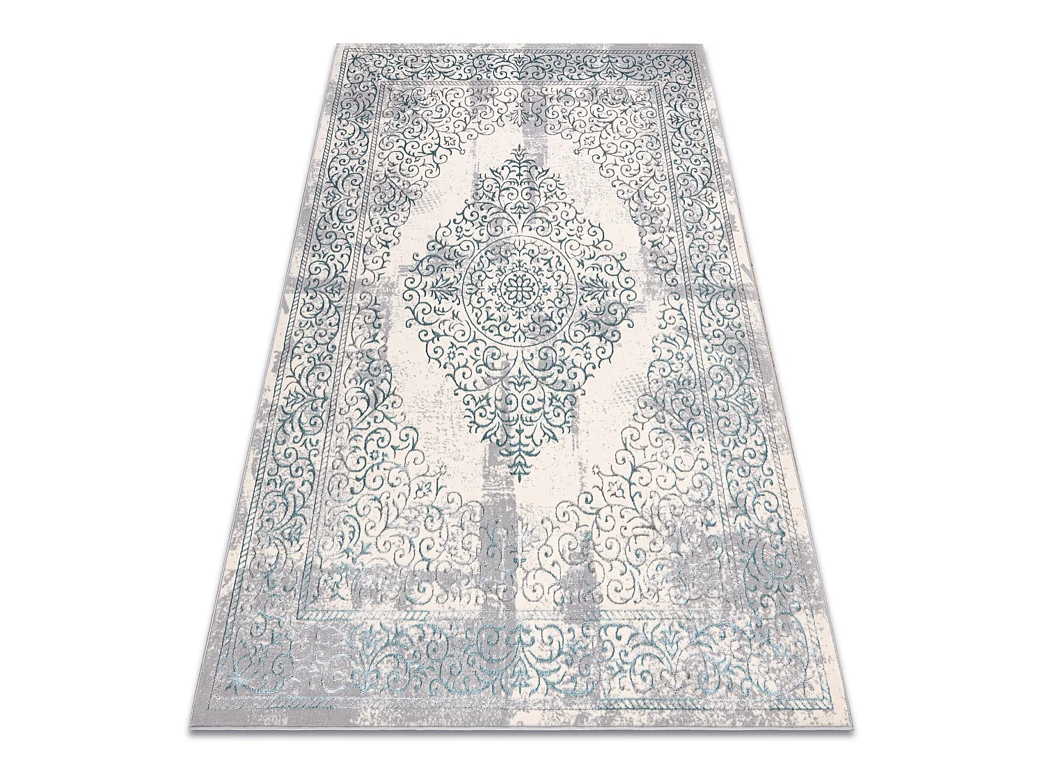 Tapis CORE W7161 Rosette Vintage - structurel, deux niveaux de molleto 140x190 cm