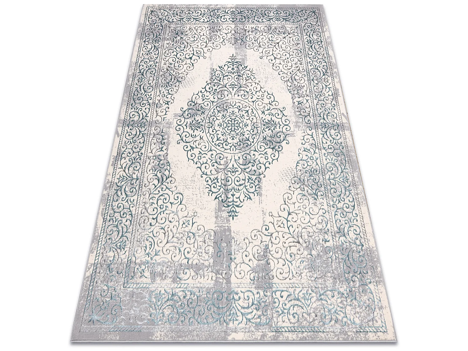 Tapis CORE W7161 Rosette Vintage - structurel, deux niveaux de molleto 140x190 cm