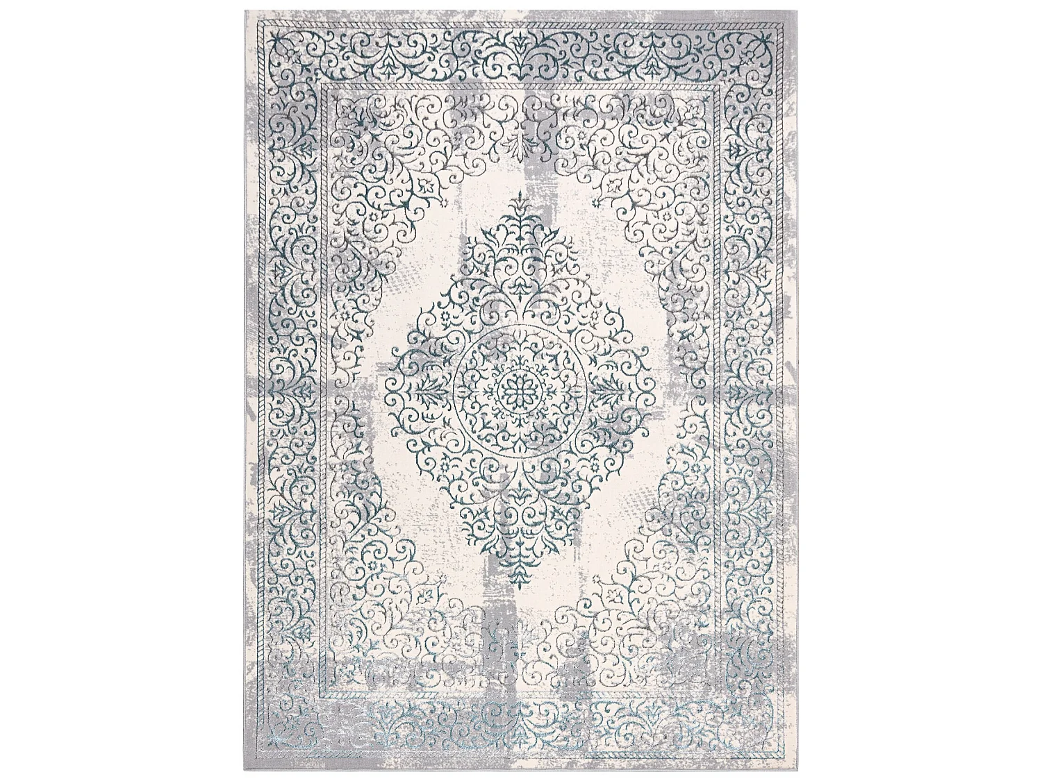 Tapis CORE W7161 Rosette Vintage - structurel, deux niveaux de molleto 140x190 cm