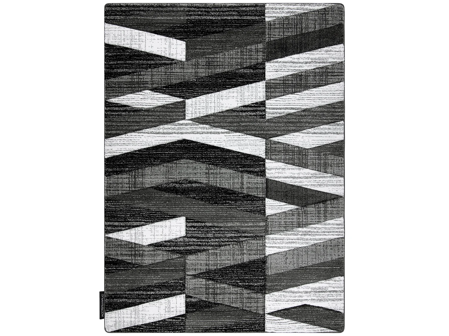 Tapis ALTER Bax des rayures gris 140x190 cm