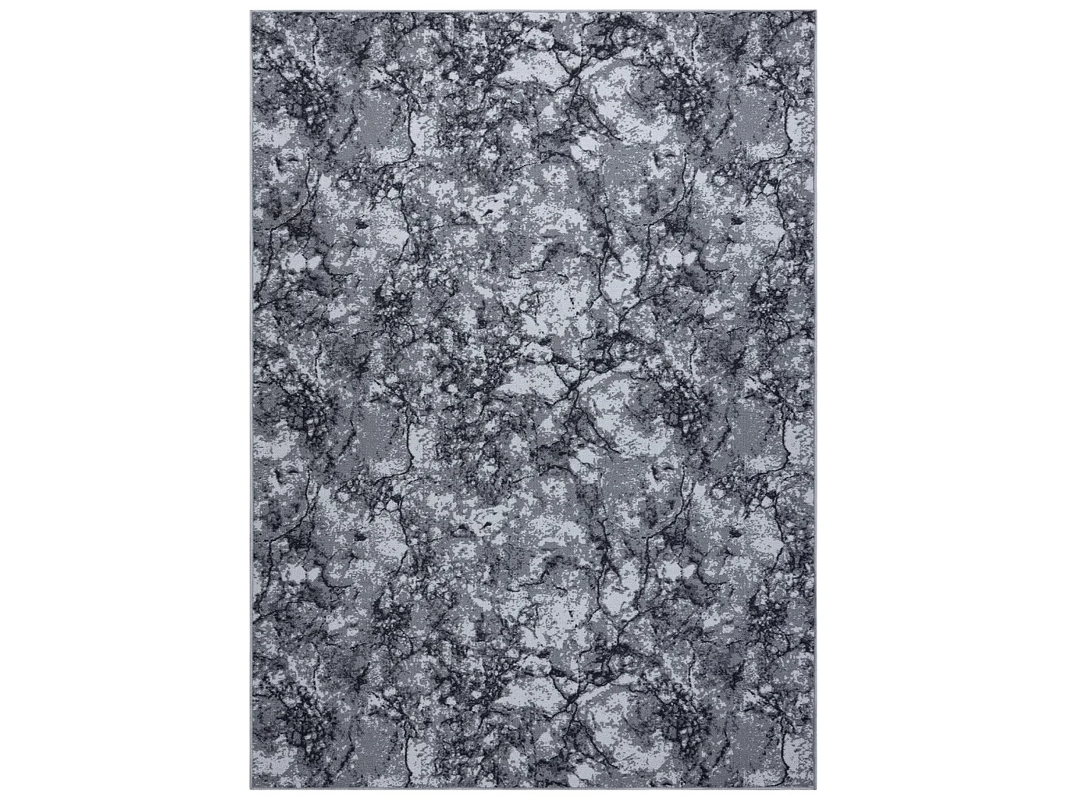 TAPIJT - anti slip vloerbedekking MARBLE marmer, steen grijskleuring 150x150 cm