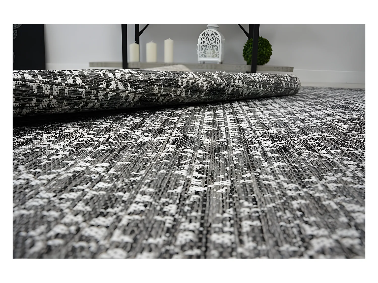 Tapis EN CORDE SIZAL LOFT 21145 BOHO ivoire/argentin/gris 160x230 cm