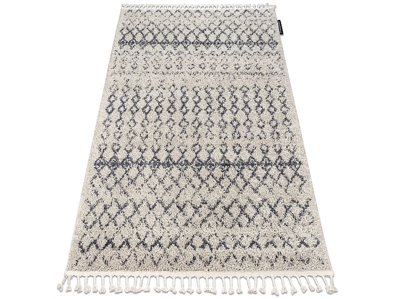 Tapijt BERBER AGADIR G0522 crème / grijskleuringrand , Barber , marok 80x150 cm