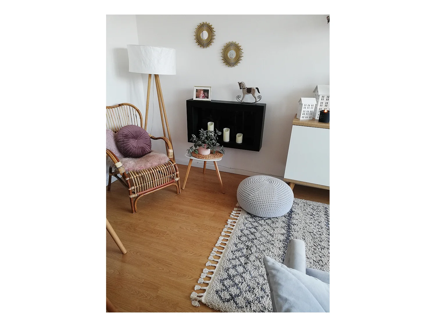 Tapijt BERBER AGADIR G0522 crème / grijskleuringrand , Barber , marok 80x150 cm