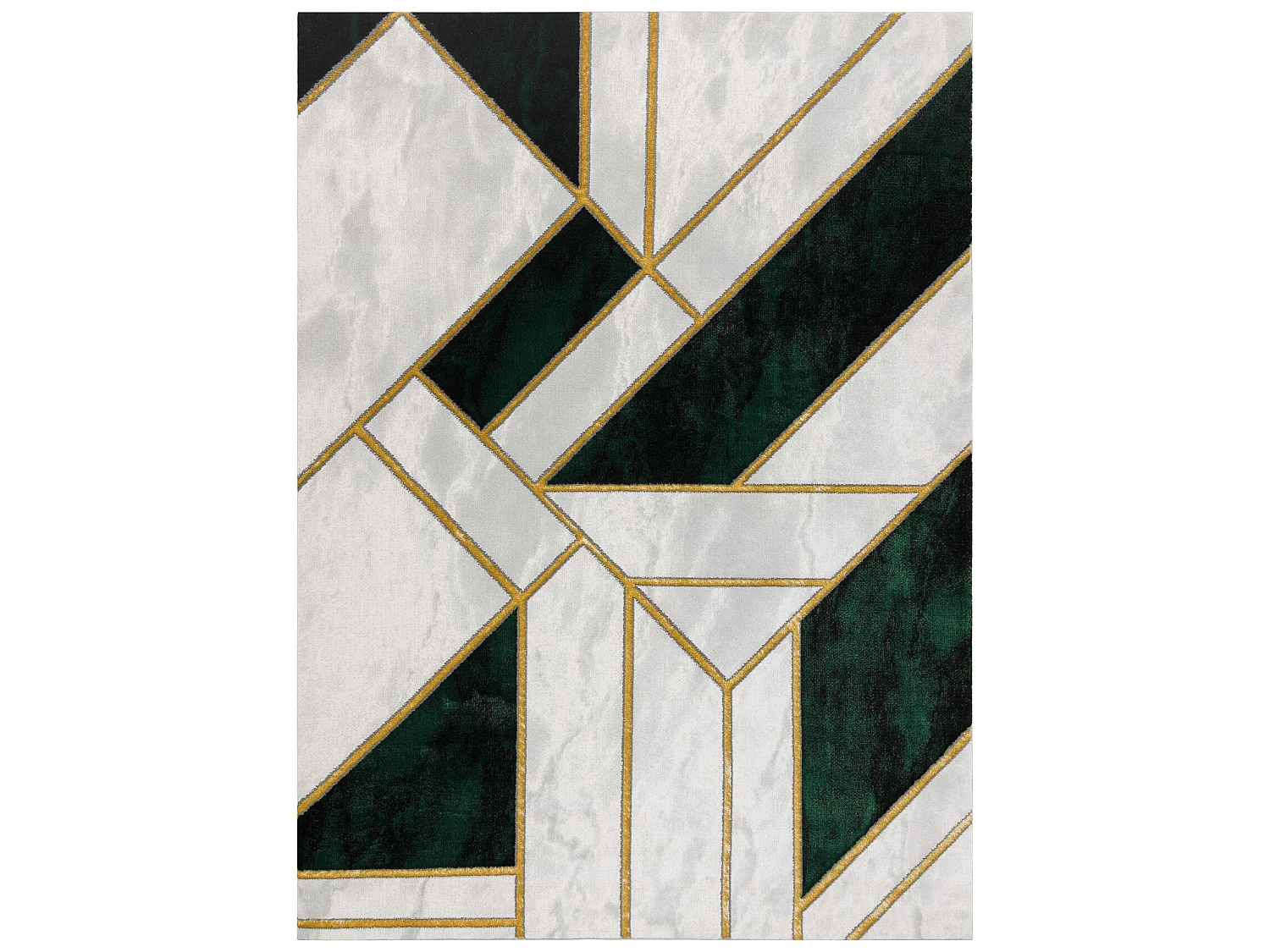 Exklusiv EMERALD Teppich 1015 glamour, stilvoll Marmor, geometrisch Fl 80x150 cm