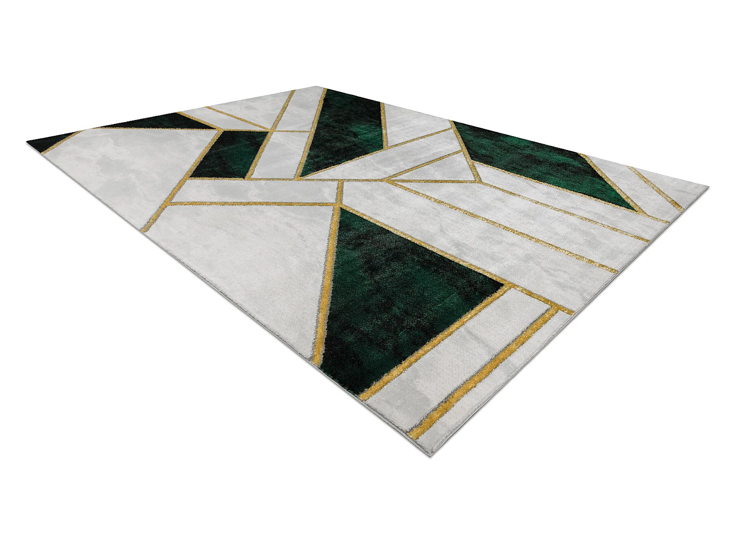 Exklusiv EMERALD Teppich 1015 glamour, stilvoll Marmor, geometrisch Fl 80x150 cm