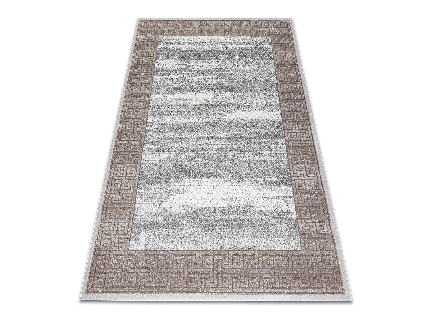 Tapis NOBLE moderne  1512 67 Cadre, grec vintage - Structural deux niv 80x150 cm