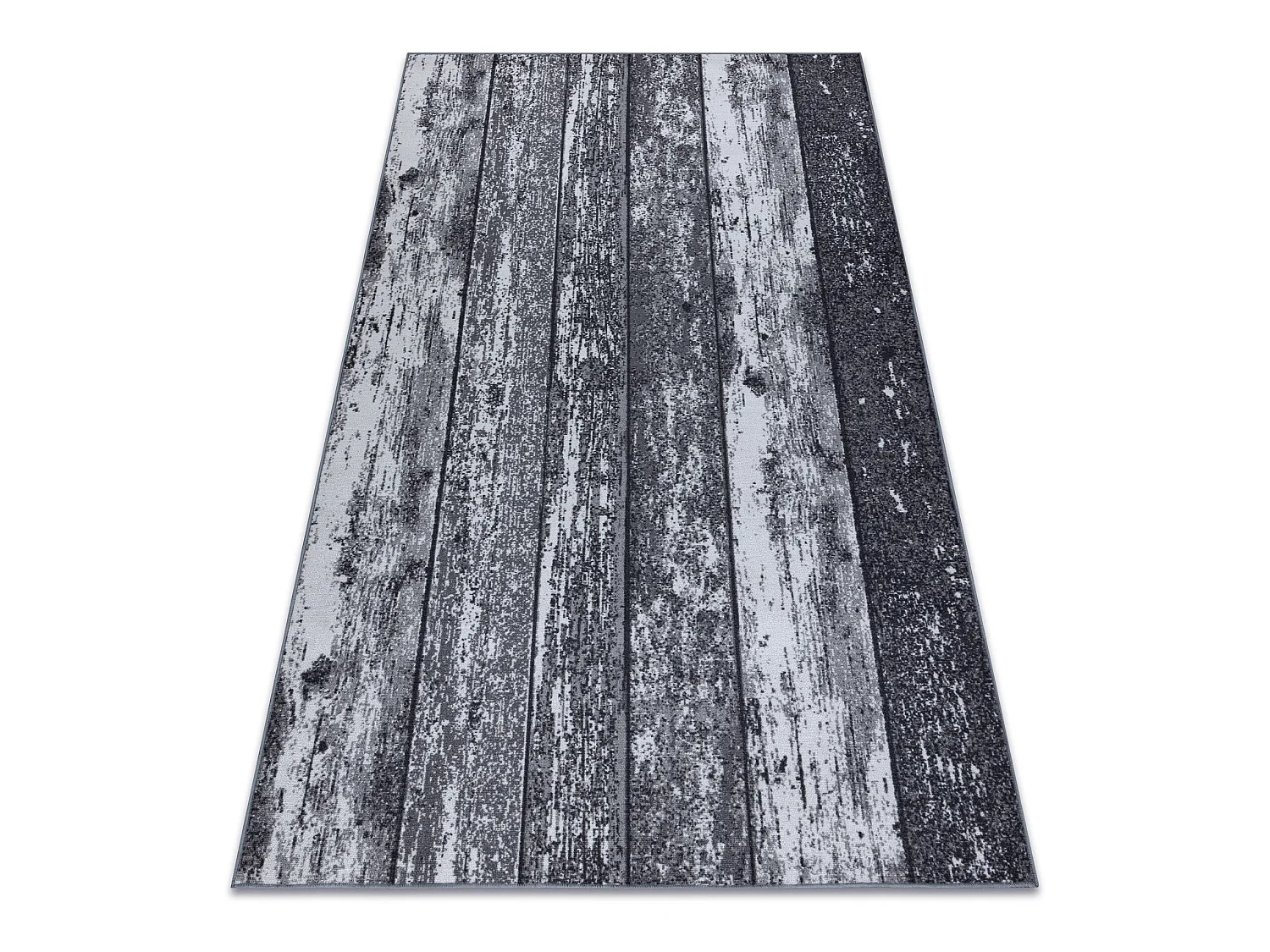 TAPIS - MOQUETTE antidérapant WOOD bois planche gris 200x200 cm