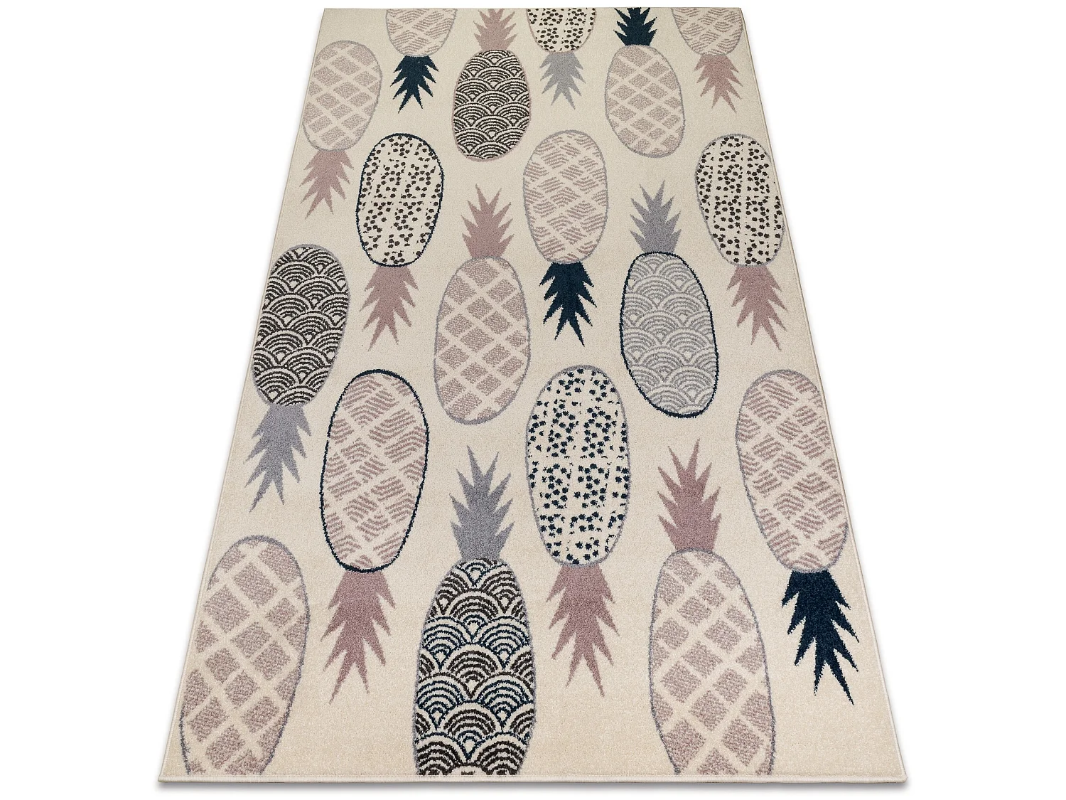 Teppich HEOS 78464 creme / rosa / blau / grau ANANAS 120x170 cm