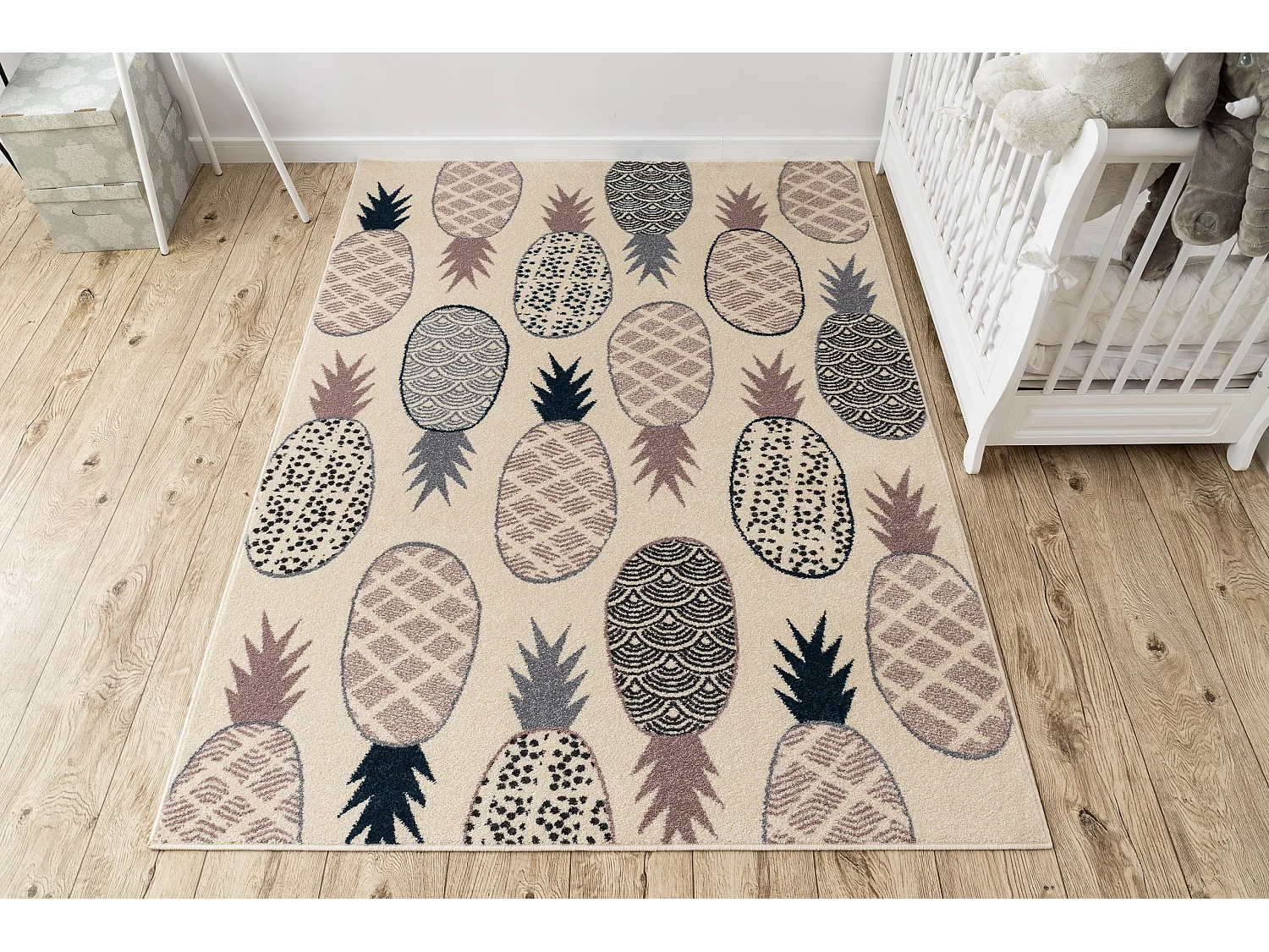 Teppich HEOS 78464 creme / rosa / blau / grau ANANAS 120x170 cm