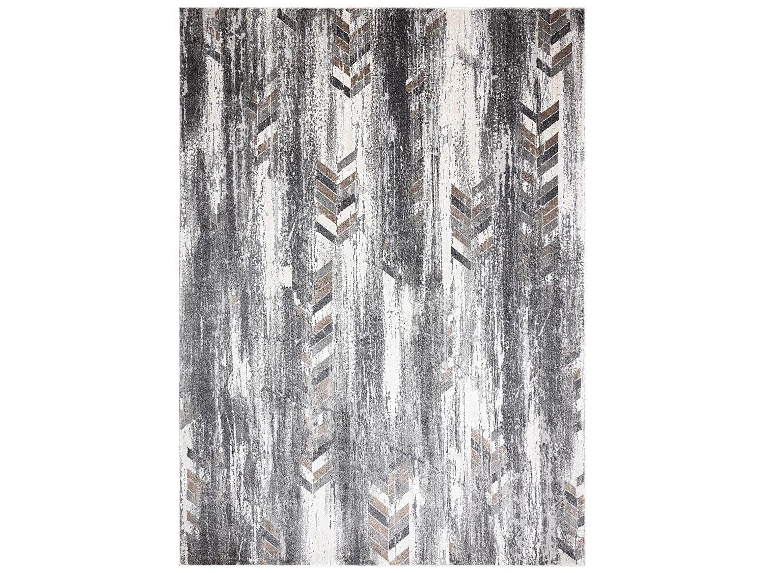 Tapijt NOBLE modern 9732 47 Zilverspar vintage gewreven - Structureel, 80x150 cm