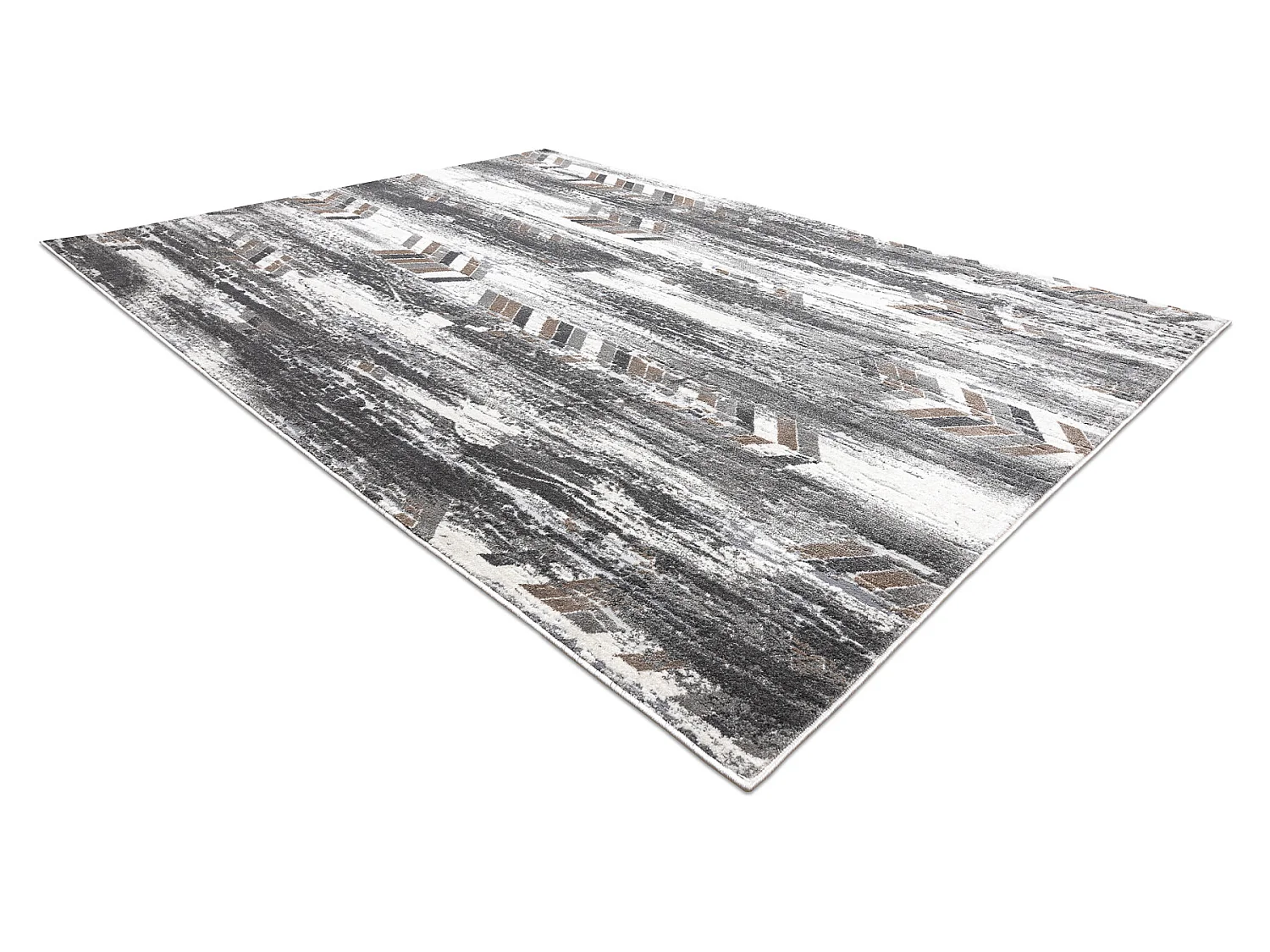 Tapijt NOBLE modern 9732 47 Zilverspar vintage gewreven - Structureel, 80x150 cm