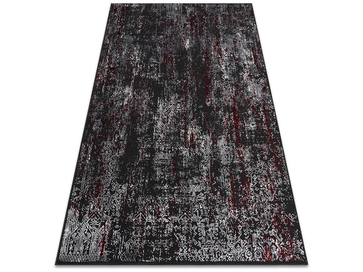 Tapijt VINCI 1524 modern Ornament vintage gewreven - Structureel antra 120x170 cm