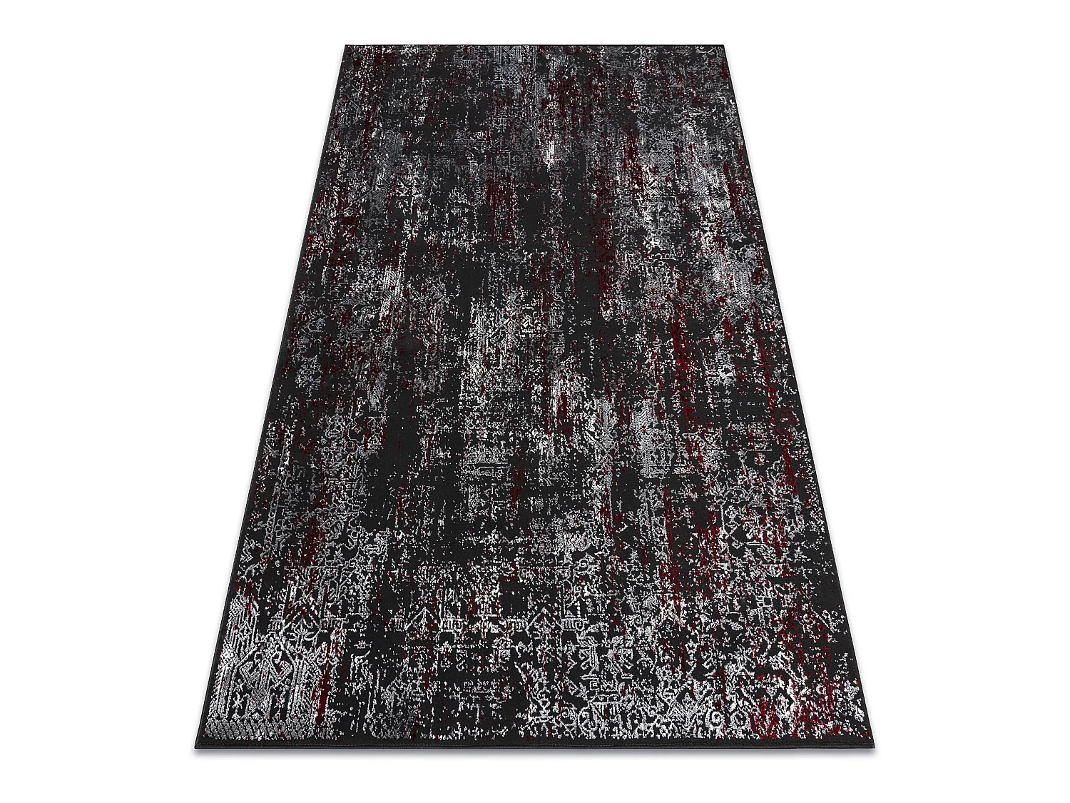 Tapijt VINCI 1524 modern Ornament vintage gewreven - Structureel antra 120x170 cm