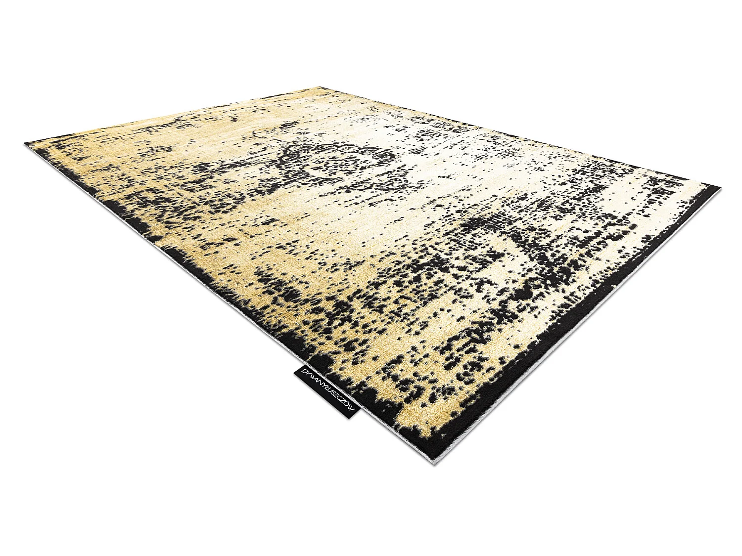 Tapis DE LUXE moderne 2083 Ornement vintage - Structural or / gris 120x170 cm