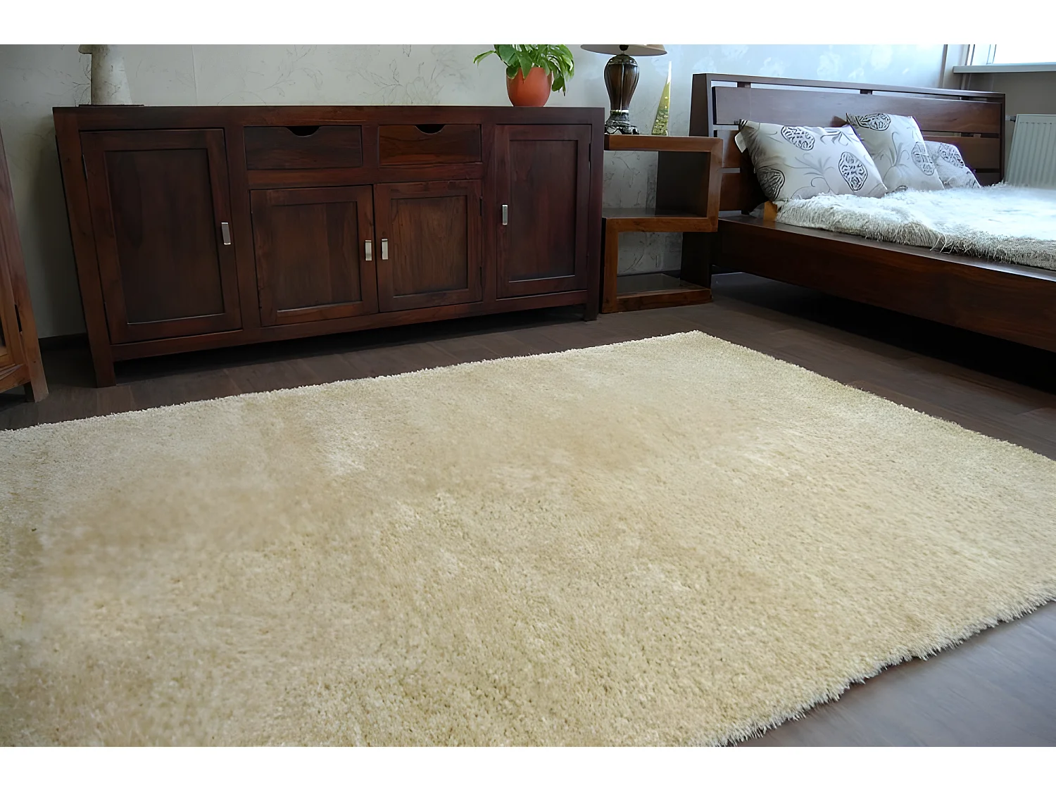 Dywan SHAGGY NARIN P901 garlic gold 140x190 cm