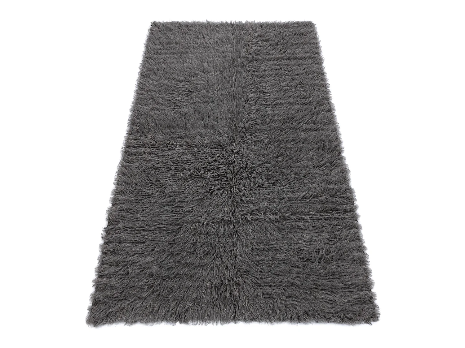 FLOKATI EN LAINE - Couvre-lit, Plaid gris 150x200 cm