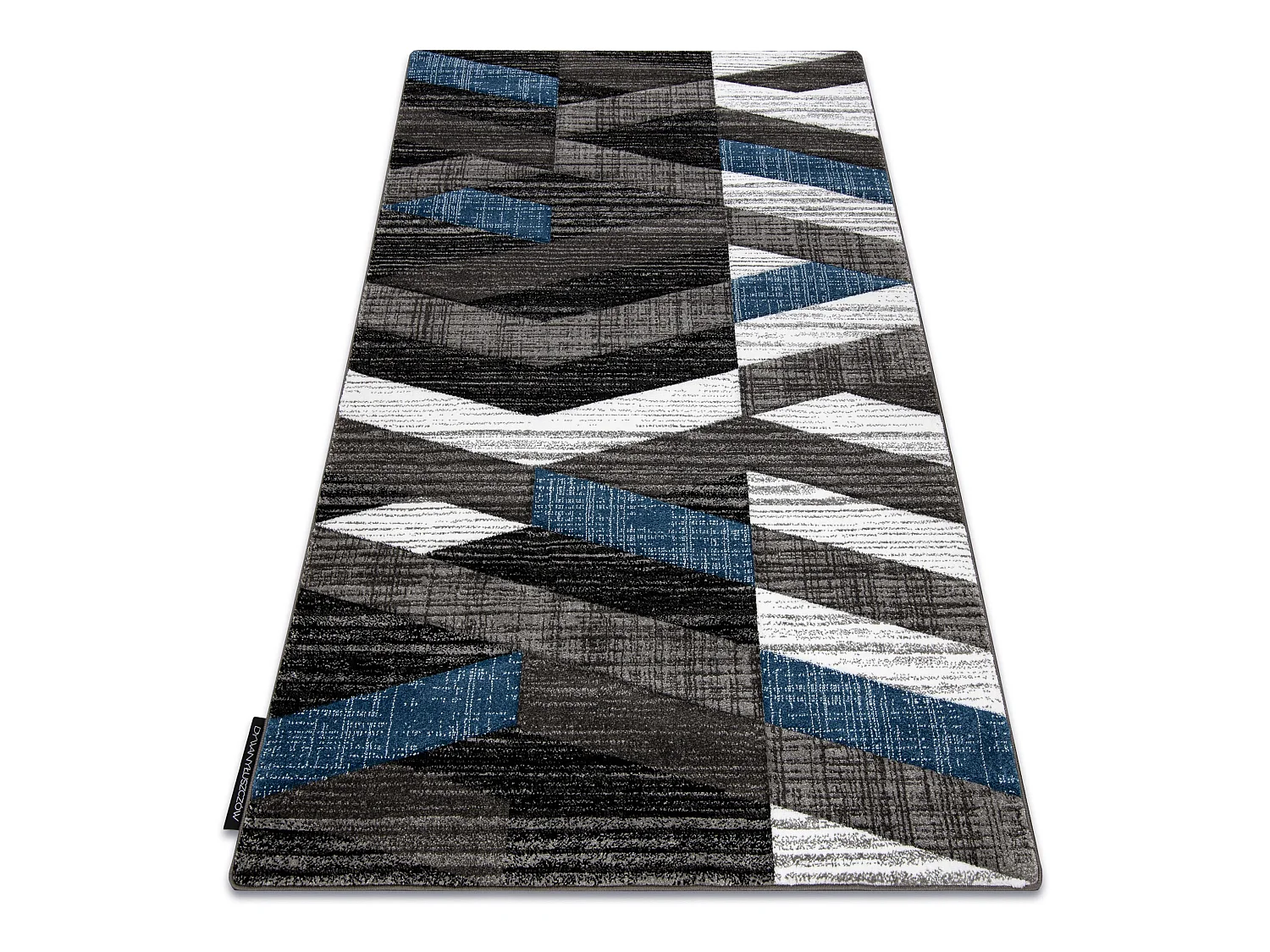 Tapis ALTER Bax des rayures bleu 140x190 cm