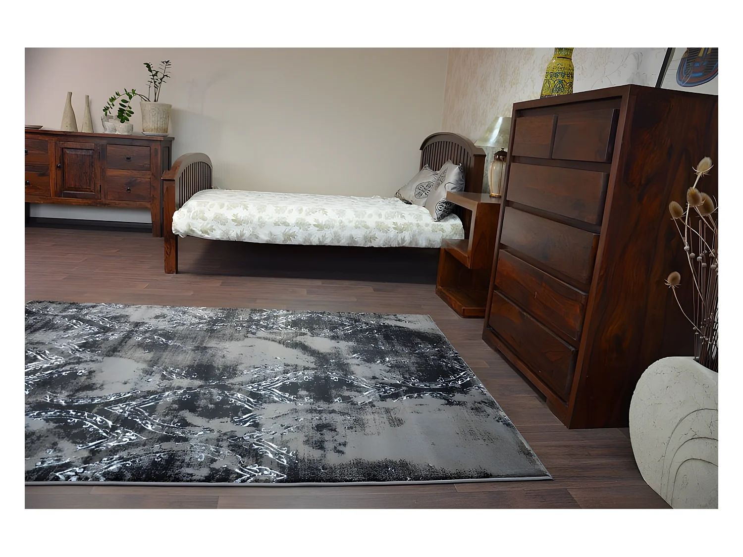 Tapis VOGUE 093 Noir/Marron 200x290 cm