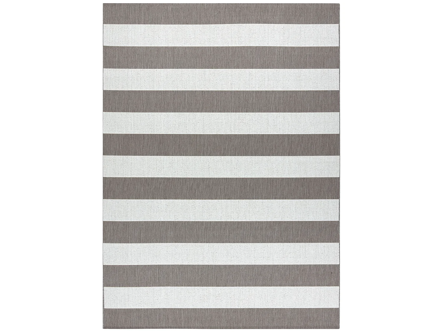 Tapis SIZAL FLAT 48644686 Rayures blanc beige 120x170 cm