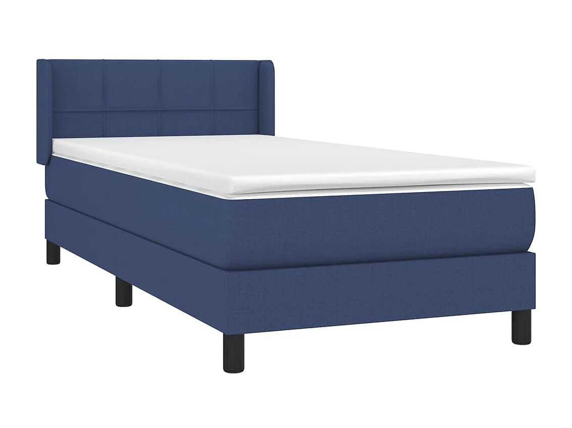 Boxspringbett mit Matratze,Bett für Schlafzimmer Blau 100x200 cm Stoff -CFW12019