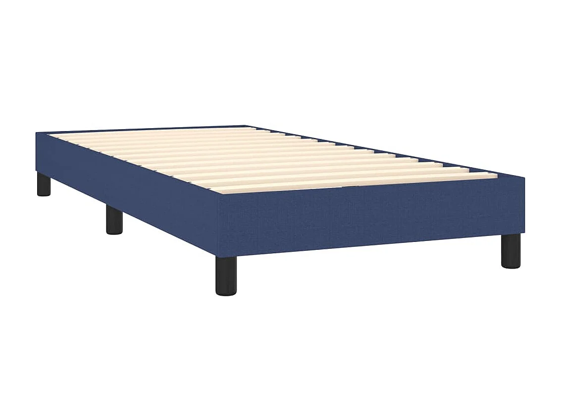 Boxspring met matras en LED stof blauw 80x200 cm NL71622