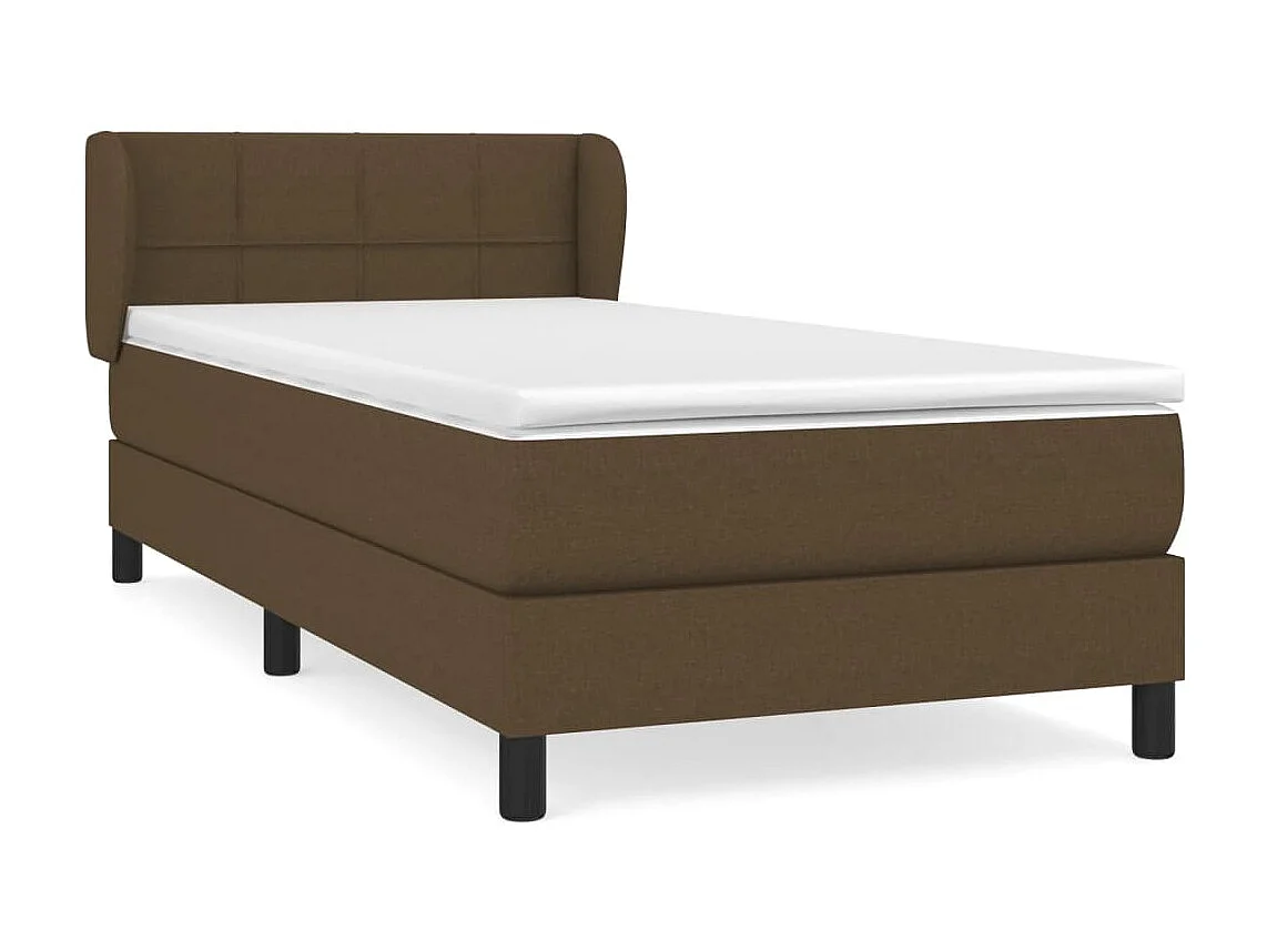 Boxspringbett mit Matratze,Bett für Schlafzimmer Dunkelbraun 80x200 cm Stoff -CFW52123