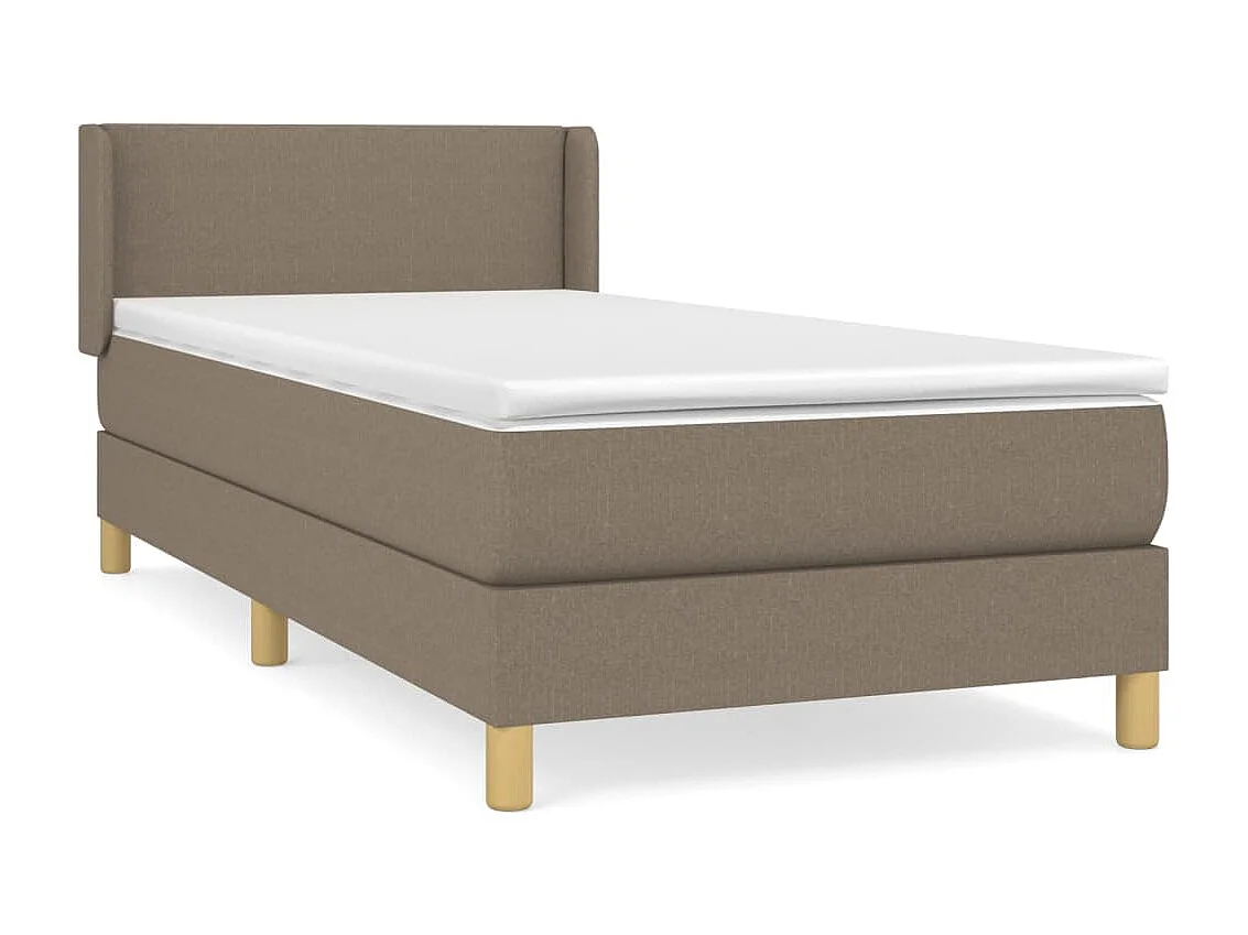 Boxspringbett mit Matratze,Bett für Schlafzimmer Taupe 100x200 cm Stoff -CFW15680