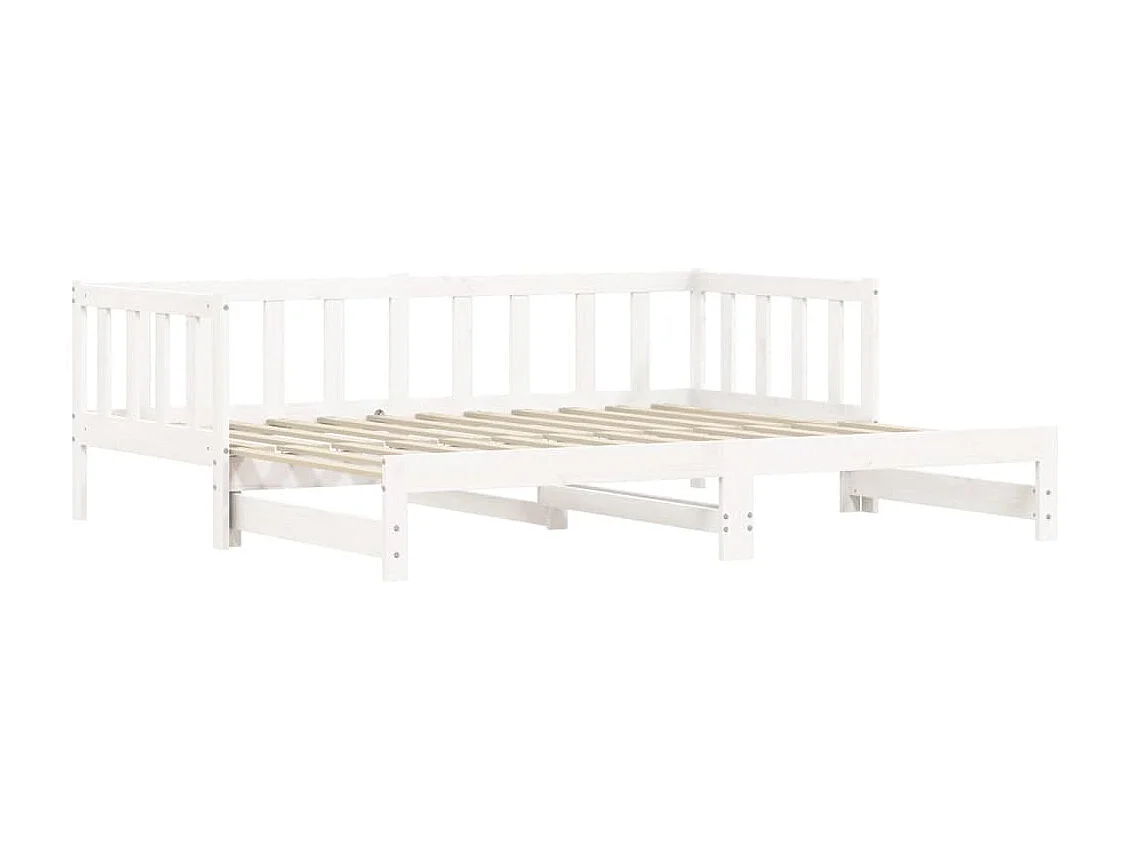 Cama nido - 90x200 cm madera maciza de pino blanco ES65512