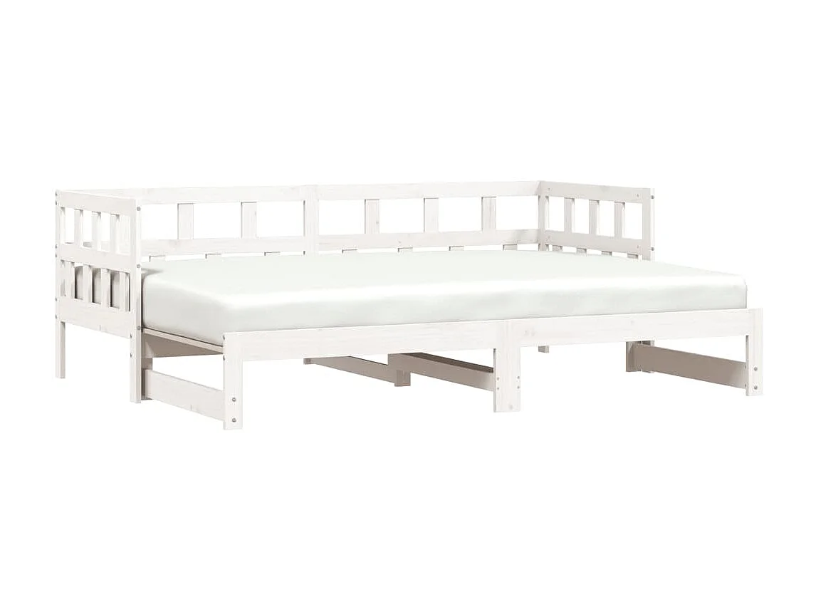 Cama nido - 80x200 cm madera maciza de pino blanco ES89747