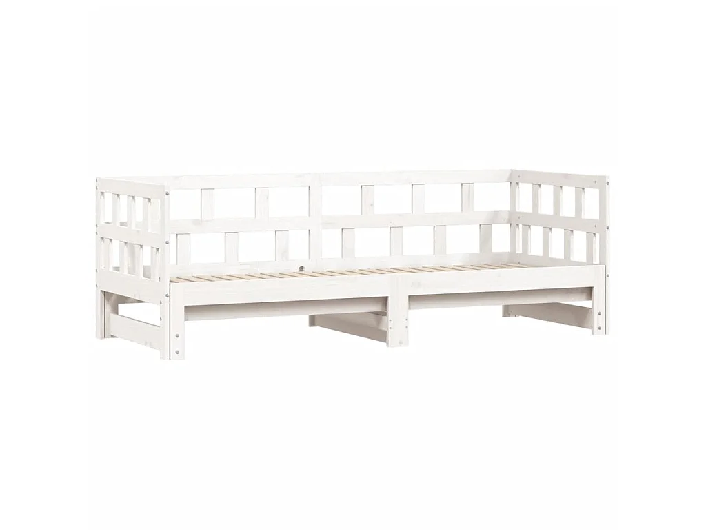 Cama nido - 80x200 cm madera maciza de pino blanco ES89747