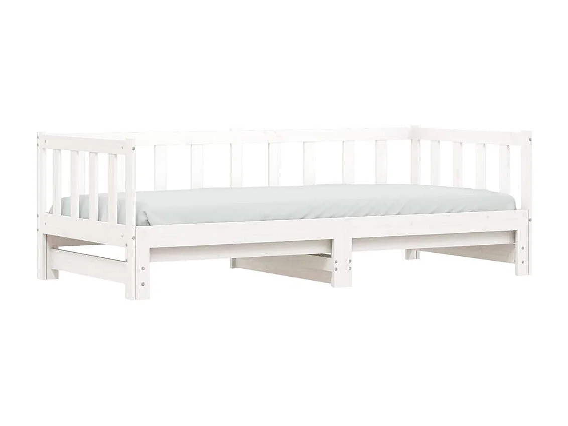 Cama nido madera maciza de pino blanco 80x200 cm ES572733