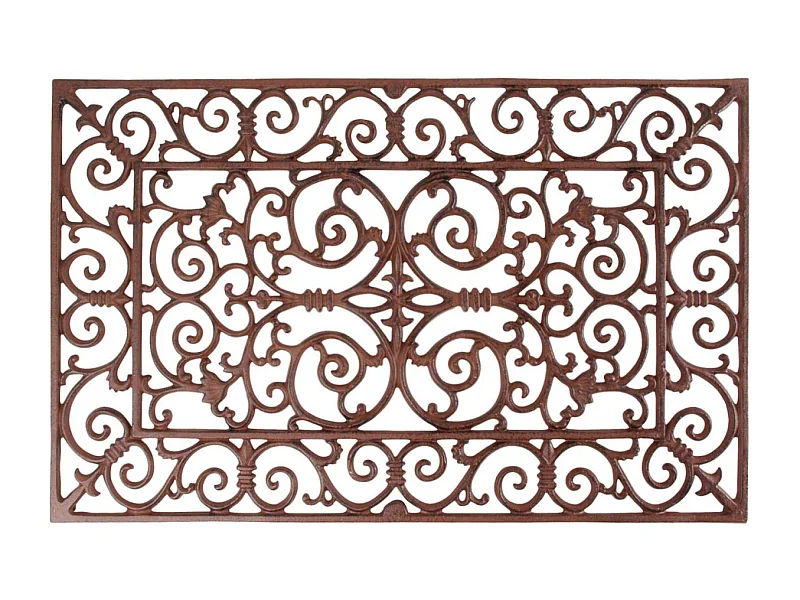 Felpudo de hierro fundido antiguo 46 x 71,5 cm